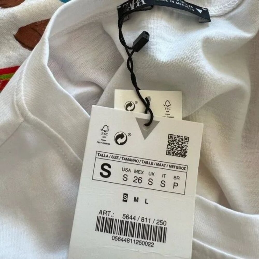 Graphic Printed Girls Cotton Tee Shirt NWT - Picture 4 of 6